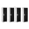 Adiroffice 15 in W, 15 in D, 48 in H, Steel ADI629-01-BLK-PKG-4 - alternate 1